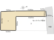 【神奈川県/川崎市高津区千年】高津区千年　土地　1区画 区画図