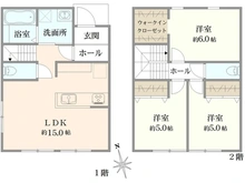 【東京都/三鷹市上連雀】三鷹市上連雀5丁目売地 建築参考プラン