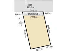 【東京都/三鷹市上連雀】三鷹市上連雀5丁目売地 区画図
