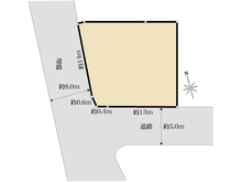 【大阪府/和泉市弥生町】和泉市弥生町1丁目　古家付土地 区画図