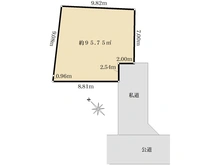 【東京都/世田谷区等々力】世田谷区等々力8丁目売地 区画図