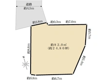 【東京都/府中市矢崎町】府中市矢崎町2丁目　売地 区画図