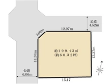 【神奈川県/横須賀市湘南鷹取】横須賀市湘南鷹取5丁目　土地 区画図