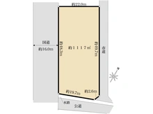 【埼玉県/北本市深井】北本市深井8丁目　売地 区画図
