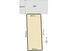 【東京都/東大和市奈良橋】東大和市奈良橋5丁目　土地 区画図