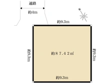 【東京都/国立市富士見台】国立市富士見台2丁目　売地 区画図
