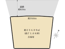 【京都府/八幡市西山足立】八幡市西山足立　売土地 区画図