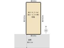 【大阪府/高槻市栄町】高槻市栄町四丁目　売土地 区画図