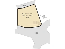 【大阪府/枚方市楠葉中之芝】枚方市楠葉中之芝1丁目　土地 区画図