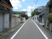 【大阪府/高槻市安岡寺町】高槻市安岡寺町2丁目　売土地 前面道路