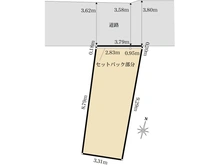 【東京都/中野区弥生町】中野区弥生町三丁目　古家付売地 区画図