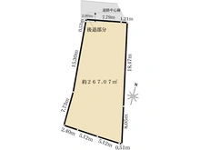 【東京都/荒川区東日暮里】荒川区東日暮里六丁目　土地 区画図