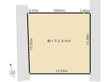 【千葉県/習志野市谷津】習志野市谷津一丁目　土地 区画図