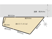 【東京都/八王子市東中野】東中野　売地 区画図