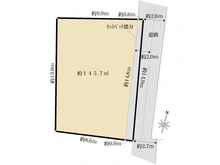 【東京都/立川市羽衣町】立川市羽衣町1丁目　古屋付売地 区画図