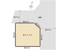 【東京都/武蔵村山市榎】武蔵村山市榎2丁目　売地 区画図