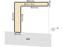 【東京都/日野市日野台】日野市日野台2丁目　売地 区画図