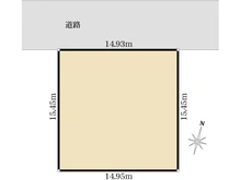 【東京都/八王子市めじろ台】めじろ台二丁目　土地 区画図