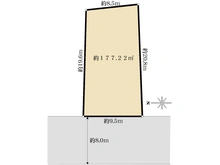 【大阪府/大阪市天王寺区寺田町】大阪市天王寺区寺田町1丁目　売土地 区画図