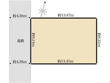 【東京都/品川区中延】品川区中延四丁目　売地 区画図