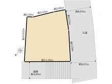 【東京都/大田区西馬込】大田区西馬込一丁目　売地 区画図
