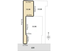 【東京都/品川区小山】品川区小山7丁目　売地3区画 区画図