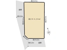 【愛知県/名古屋市千種区鹿子町】千種区鹿子町5丁目土地 区画図