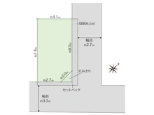 【東京都/港区三田】港区三田三丁目　古家付き土地 区画図