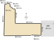 【京都府/京都市上京区中長者町通西洞院西入】京都市上京区中長者町通西洞院西入中橋詰町 区画図