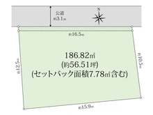 【兵庫県/神戸市東灘区深江南町】神戸市東灘区深江南町一丁目　売土地 区画図