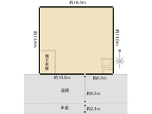 【神奈川県/横浜市旭区川島町】旭区川島町　古家付き土地 区画図