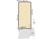 【神奈川県/横浜市旭区上白根町】旭区上白根町　古屋付き土地 区画図