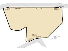 【静岡県/三島市若松町】三島市若松町　古家付土地 区画図