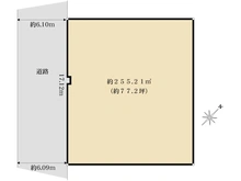 【大阪府/堺市南区鴨谷台】堺市南区鴨谷台一丁　古家付土地 区画図
