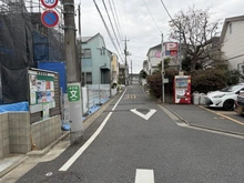 【東京都/練馬区桜台】練馬区桜台五丁目25番　土地 前面道路：西側前面道路：南から北向きに撮影