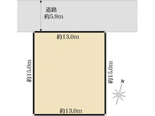 【埼玉県/川口市北園町】川口市北園町　売地 区画図