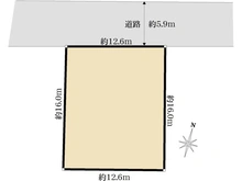 【埼玉県/さいたま市緑区大字三室】さいたま市緑区大字三室　古家付土地 区画図