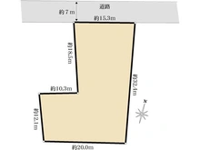 【埼玉県/蓮田市東】蓮田市東3丁目　土地 区画図