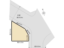 【東京都/足立区新田】足立区新田3丁目　土地 区画図