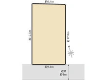【千葉県/松戸市三矢小台】松戸市三矢小台2丁目　売地 区画図