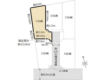 【埼玉県/北足立郡伊奈町西小針】埼玉県北足立郡伊奈町西小針2丁目　1区画 区画図
