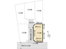 【埼玉県/北足立郡伊奈町西小針】埼玉県北足立郡伊奈町西小針2丁目　4区画 区画図