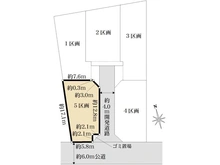 【埼玉県/北足立郡伊奈町西小針】埼玉県北足立郡伊奈町西小針2丁目　5区画 区画図