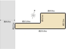 【埼玉県/八潮市緑町】八潮市緑町4丁目　土地 区画図