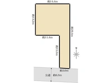 【埼玉県/さいたま市浦和区元町】浦和区元町一丁目　売地 区画図