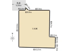 【埼玉県/さいたま市中央区大戸】さいたま市中央区大戸5丁目　土地 区画図