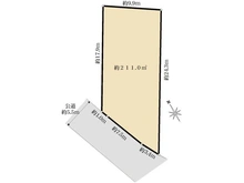 【千葉県/流山市大字東深井】流山市東深井／土地 区画図