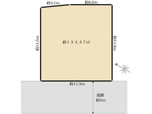【千葉県/柏市篠籠田】柏市篠籠田／土地 区画図