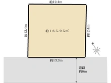 【千葉県/我孫子市つくし野】我孫子市つくし野1丁目／土地 区画図