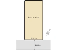 【千葉県/柏市大津ケ丘】柏市大津ヶ丘1丁目／土地 区画図
